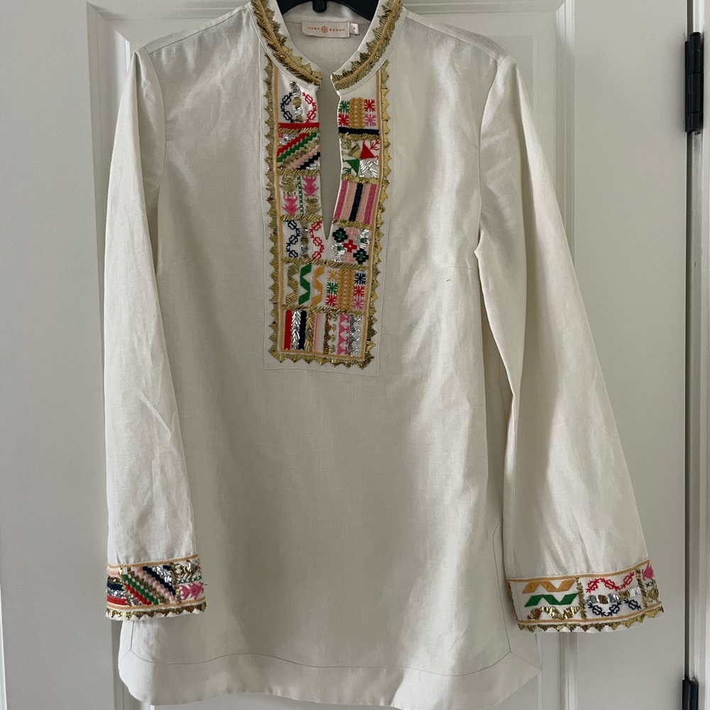 Tory Burch Embellished Tunic